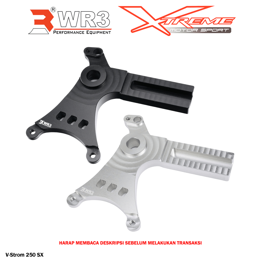 Breket Kaliper Belakang WR3 For Untuk Kaliper Brembo 2P1P Ninja 250 Fi / Z250 / 150 RR R SS / ZX25R / Z125 / KTM Duke / RC 200 / 250 / 390 / Vstrom V-Strom 250 SX