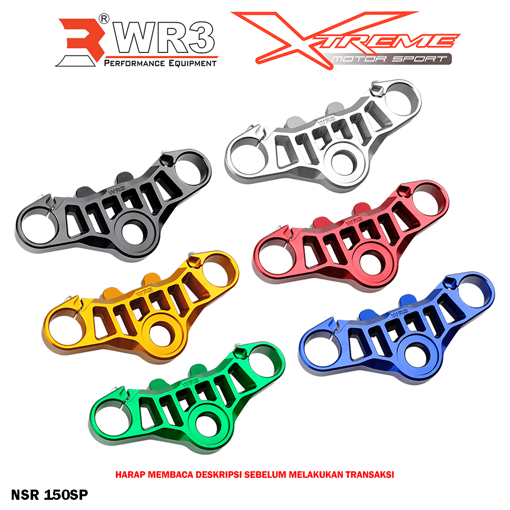 Segitiga Stang Triple Clamp WR3 Kawasaki Ninja 150 RR / R / SS / 150R / 150RR / 150SS / NSR 150SP