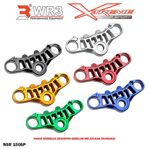 Image of Segitiga Stang Triple Clamp WR3 Kawasaki Ninja 150 RR / R / SS / 150R / 150RR / 150SS / NSR 150SP