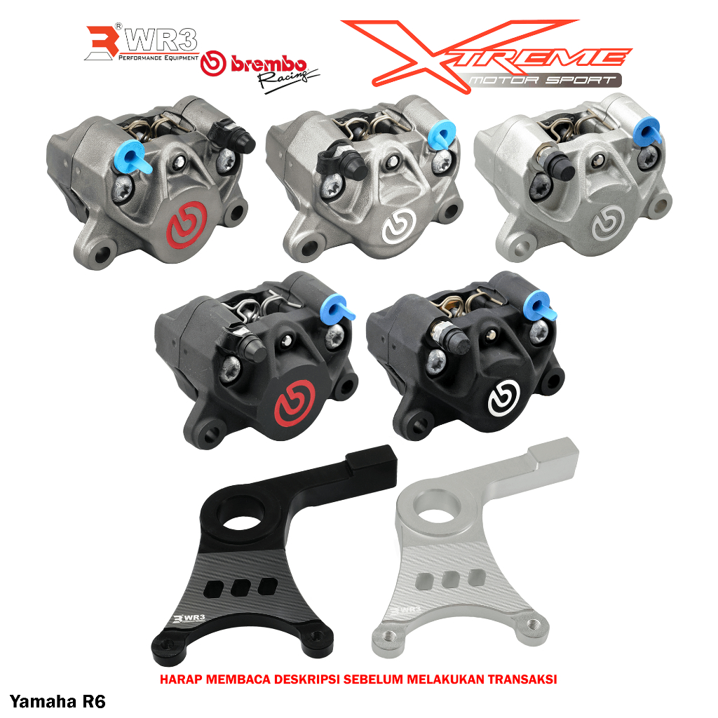 Breket Kaliper WR3 With Br3mbo 2P CBR 600 / CB 650 / Rebel 300 / 500 / R6