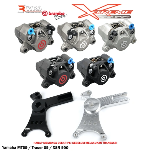 Image of Breket Kaliper WR3 With Br3mbo 2P CBR 1000RR / MT09 / Tracer 09 / XSR 900 / Z900 / RS / ZX14R / NSR 150SP