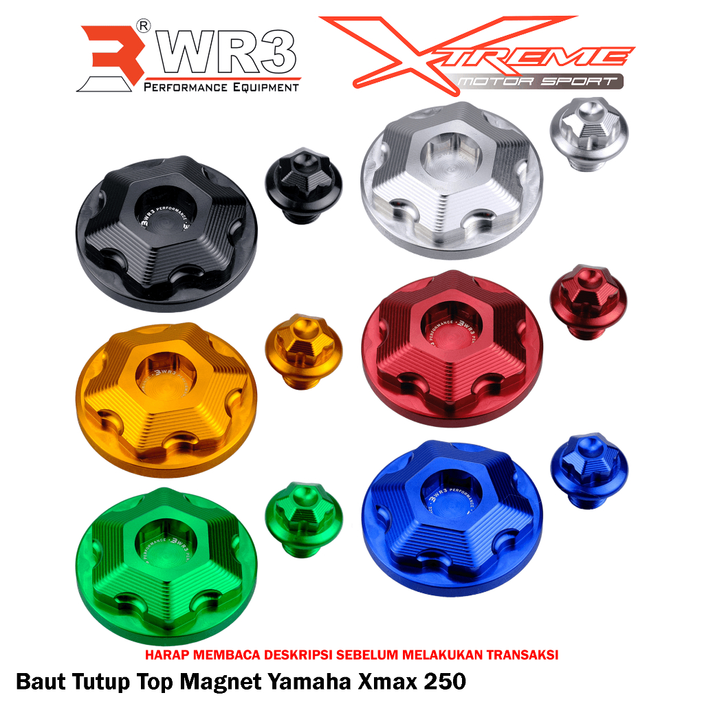 Baut Tutup Top Cover Bak Magnet WR3 Ninja 150 RR R SS 150RR 150R 150SS / Xmax 250
