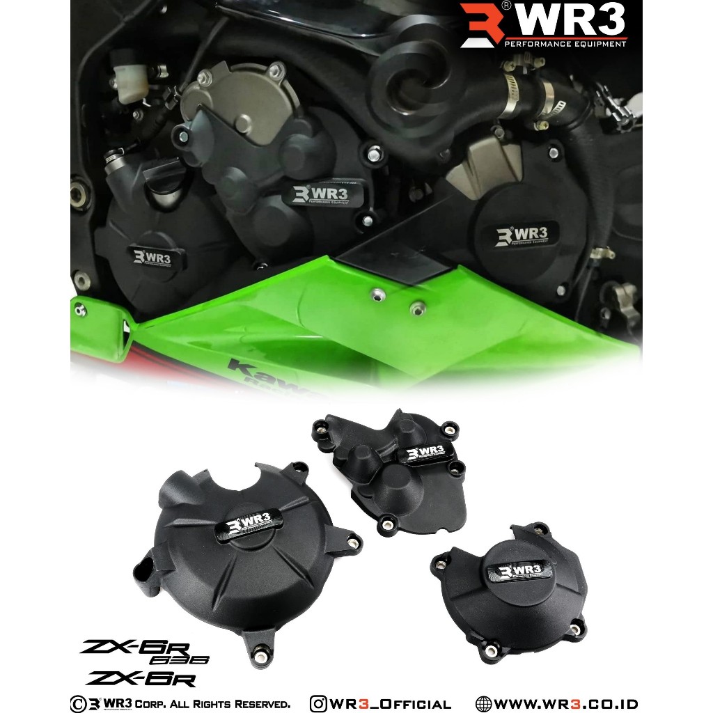 Cover Engine / Engine Guard WR3 Kawasaki ZX6R / ZX636