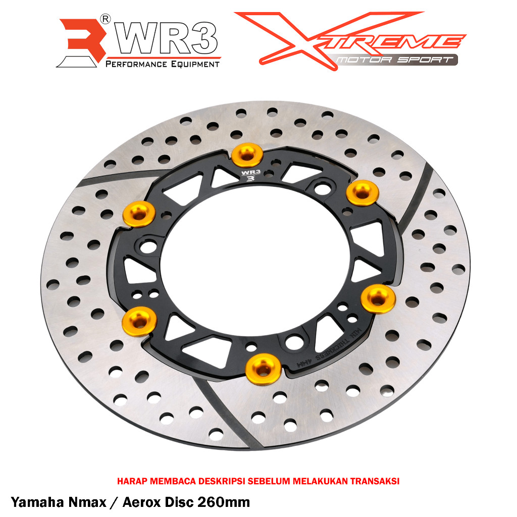 Disk Brake Cakram Piringan Depan WR3 Xmax 250 298mm / Nmax Aerox 260mm