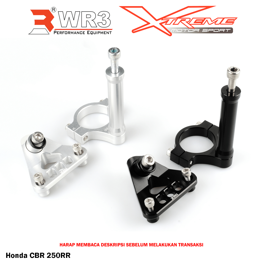Breket Stabilizer Steering Damper WR3 ZX25R CBR 250RR Ninja 150 RR 150RR Xmax 250