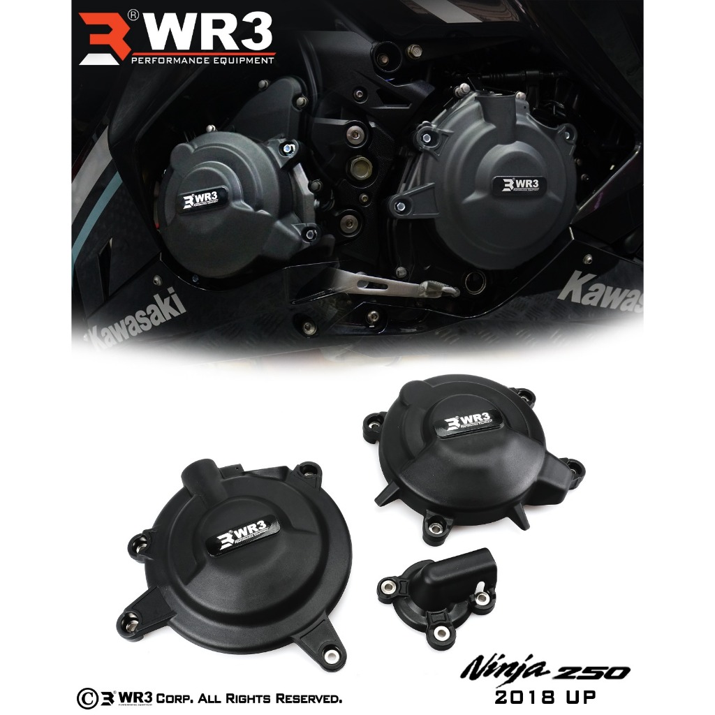 Cover Engine / Engine Guard WR3 Kawasaki Ninja 250 Fi New 2018 / KLE 500