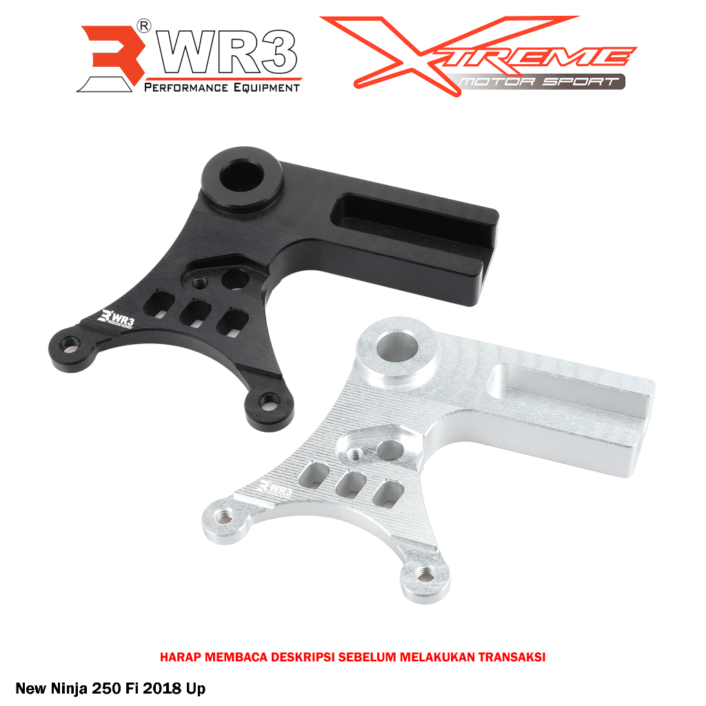 Breket Kaliper Belakang WR3 For Untuk Kaliper Brembo 2P1P Ninja 250 Fi / Z250 / 150 RR R SS / ZX25R / Z125 / KTM Duke / RC 200 / 250 / 390 / Vstrom V-Strom 250 SX