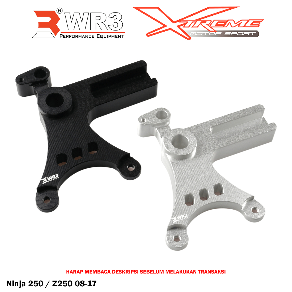 Breket Kaliper Belakang WR3 For Untuk Kaliper Brembo 2P1P Ninja 250 Fi / Z250 / 150 RR R SS / ZX25R / Z125 / KTM Duke / RC 200 / 250 / 390 / Vstrom V-Strom 250 SX