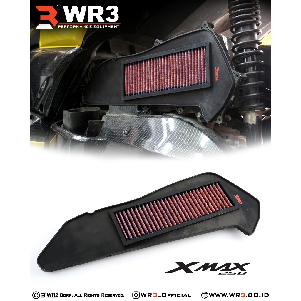 Air Filter Udara Racing WR3 R15 V3 MT15 XSR155 Xmax R25 MT25 / GSX 150