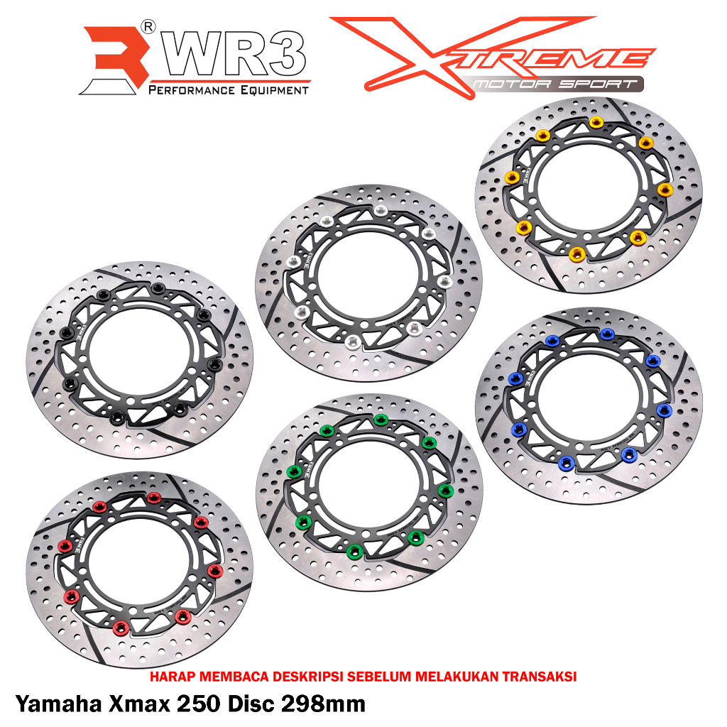 Disk Brake Cakram Piringan Depan WR3 Xmax 250 298mm / Nmax Aerox 260mm