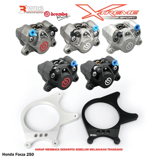 Image of Breket Kaliper WR3 With Br3mbo 2P Untuk Forza / Monkey 125 / KTM Duke / RC 200 / 250 / 390 / Z125 / Vstrom V Strom 250 SX