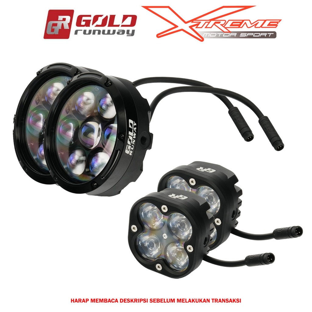 Lampu Fog Lamp Gold Runway GR 70 & 40 watt 7 & 4 Mata G7 S4 RLC2