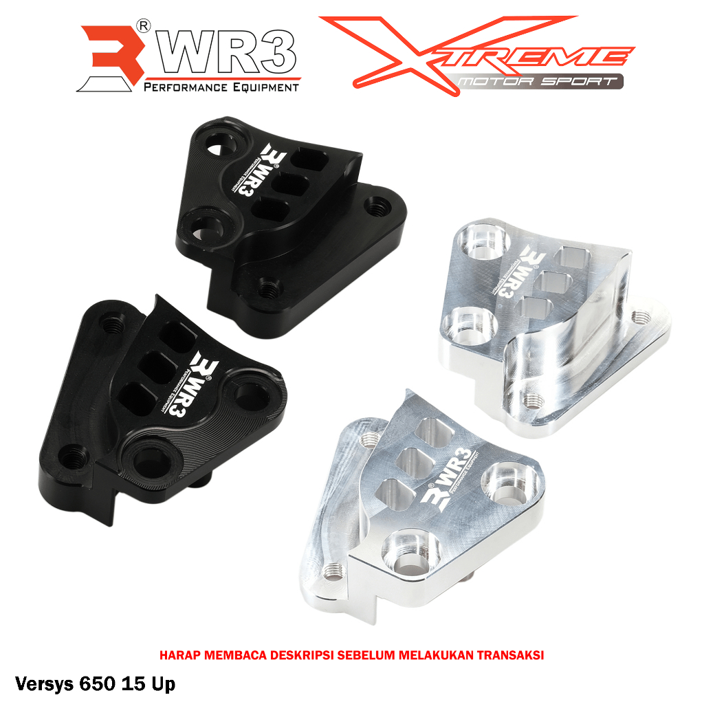 Breket Kaliper Depan WR3 For Untuk Kaliper Brembo 4P1P ER6 / Versys 650 / Z650 / Ninja 650