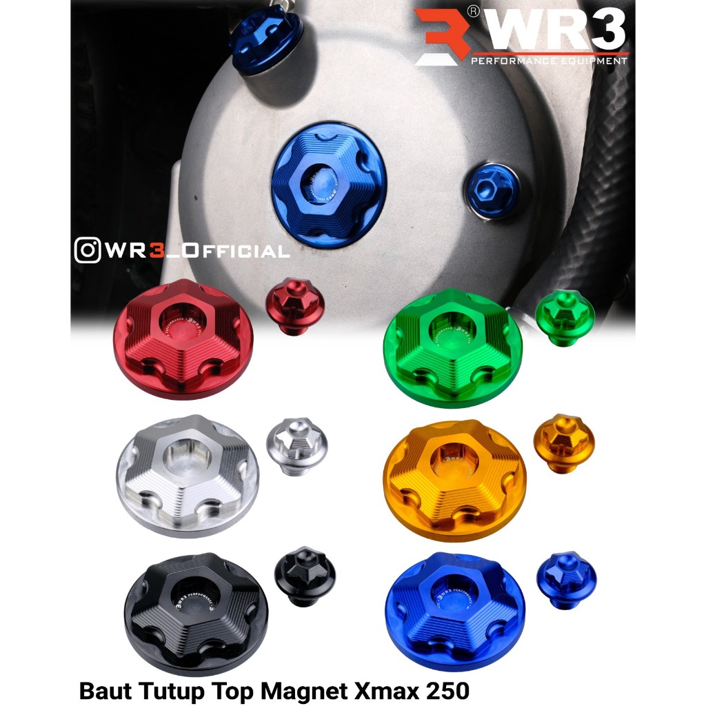 Baut Tutup Top Cover Bak Magnet WR3 Ninja 150 RR R SS 150RR 150R 150SS / Xmax 250