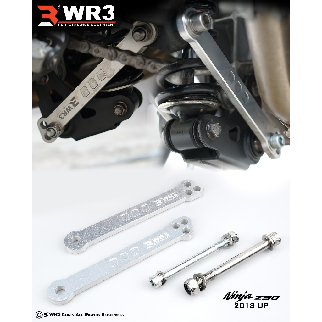 Lowring Lowering Kit / Penurun Shock WR3 Ninja 250 FI New 2018 / H2 / H2R / KLE 500 Adjustable