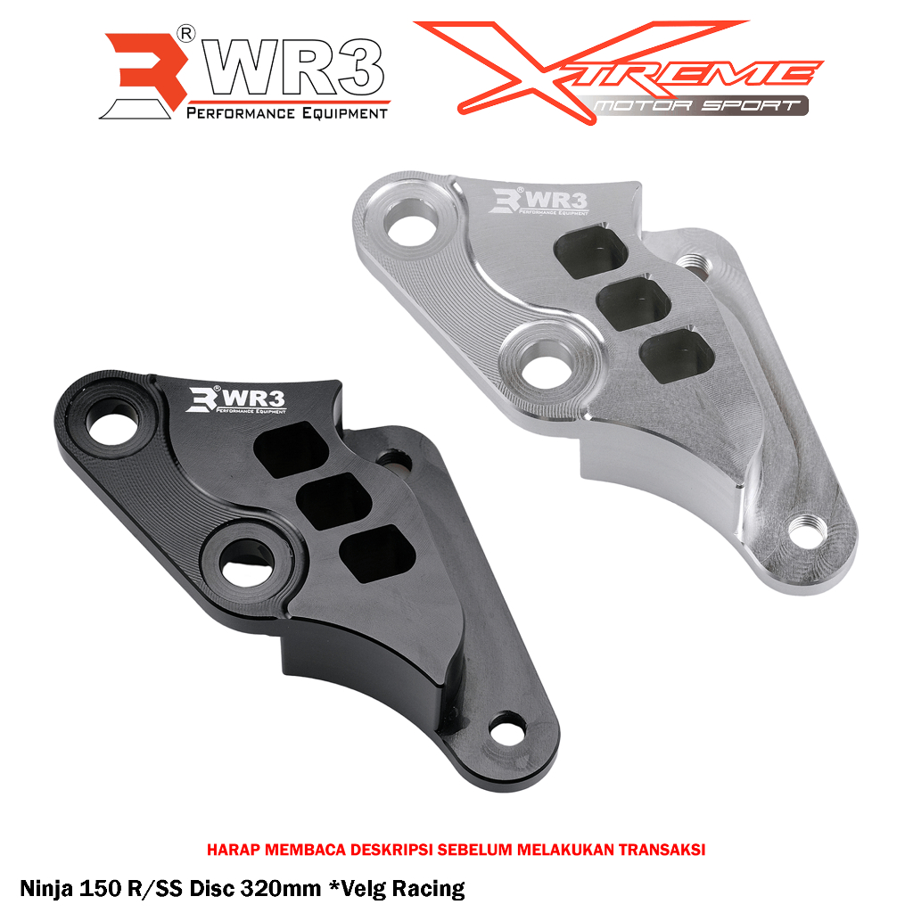 Breket Kaliper Depan WR3 For Untuk Kaliper Brembo 4P1P Ninja 150 RR R SS / Z125 / Vulcan 650 / Vstrom V-Strom 250 SX