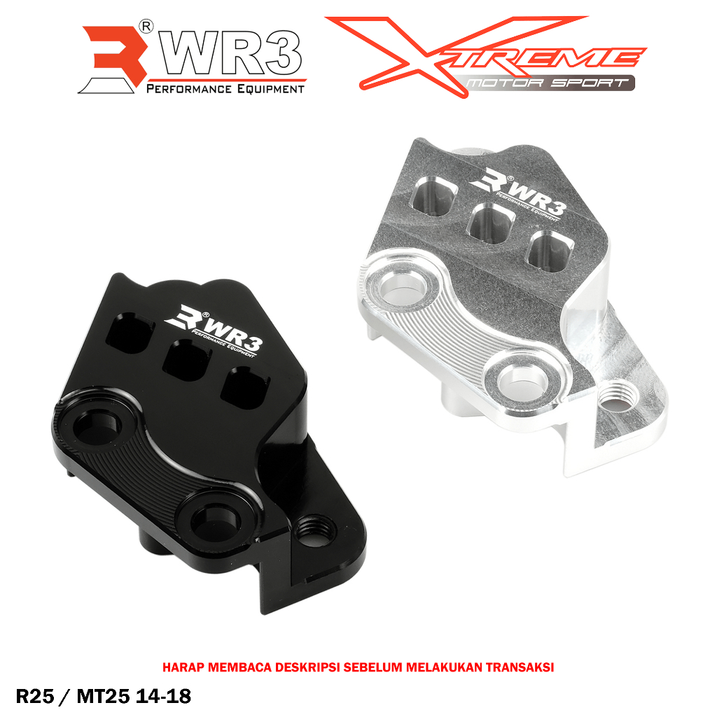 Breket Kaliper Depan WR3 For Untuk Kaliper Brembo 4P1P R25 / MT25 / R15 V3 / XSR 155 / MT15 / Xabre / Vixion R155