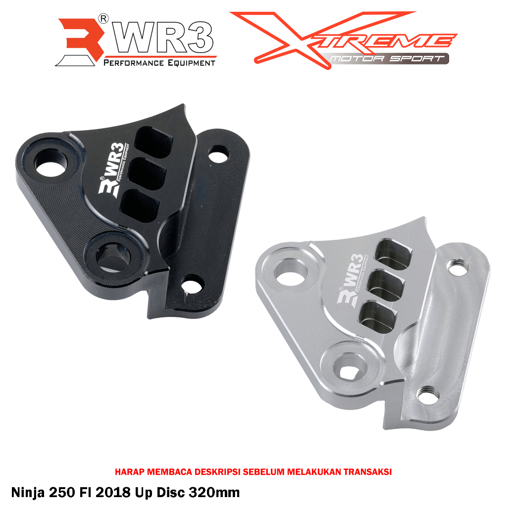 Breket Kaliper Depan WR3 For Untuk Kaliper Brembo 4P1P Ninja 250 FI OLD / NEW / 250R / 250 SL / Z250