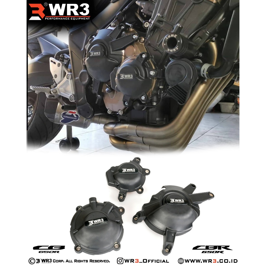 Cover Engine WR3 / Engine Guard WR3 CBR 650R or CB 650R Neo