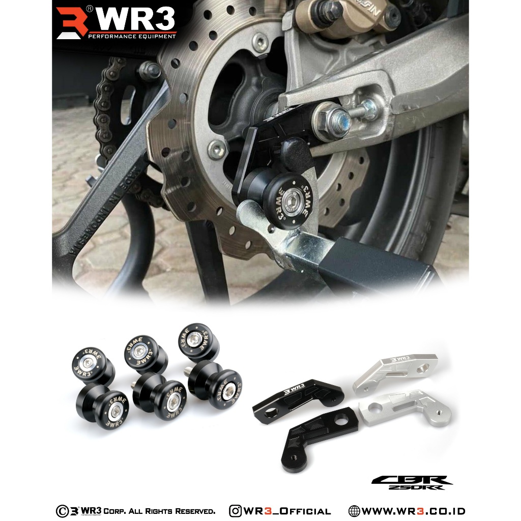 Jalu Paddock WR3 M8 Baut 12 Untuk CBR250RR With Chain Adjuster