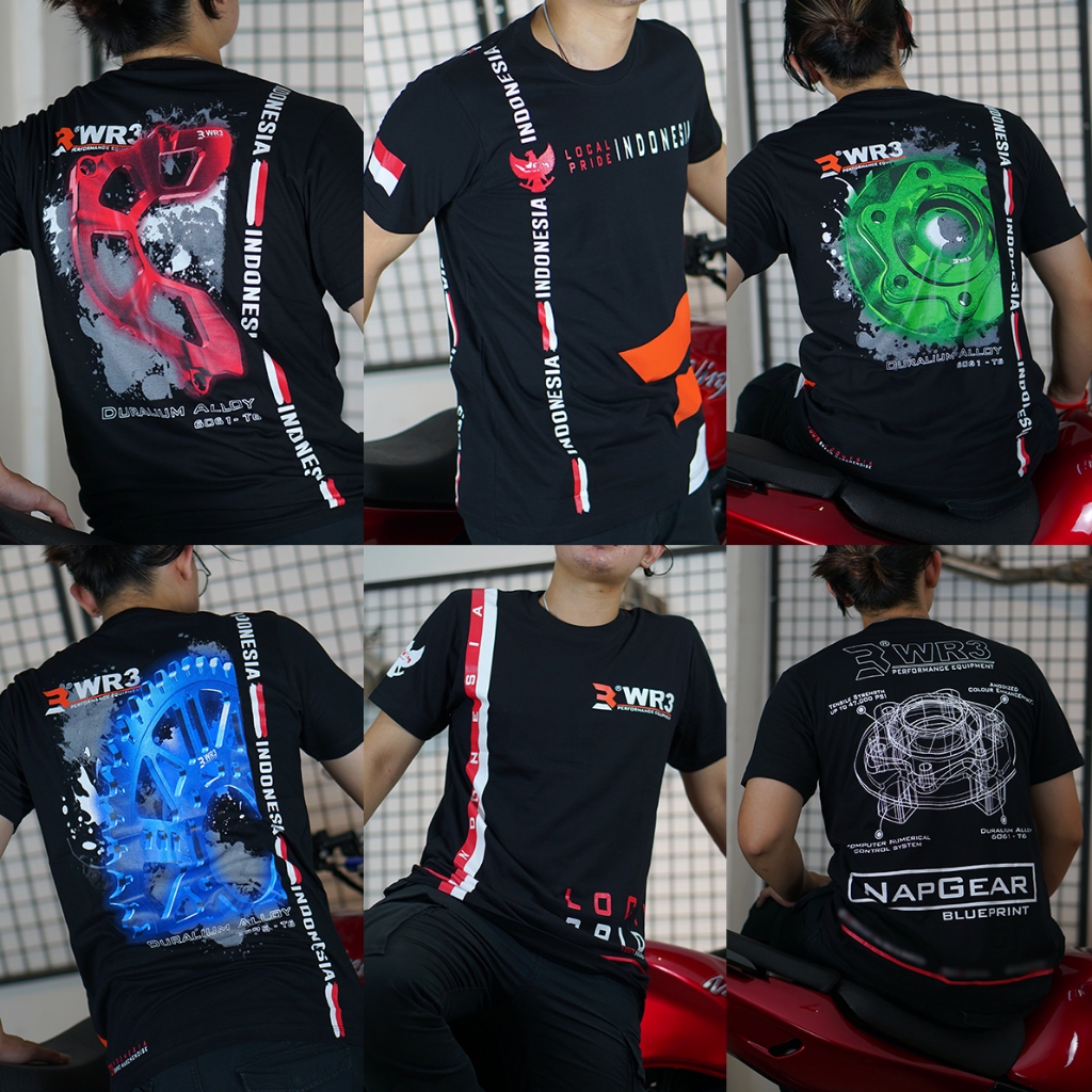 Baju Kaos T-Shirt Tshirt Jersey Dewasa Pria WR3 Official Merchandise