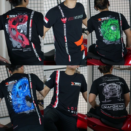 Image of Baju Kaos T-Shirt Tshirt Jersey Dewasa Pria WR3 Official Merchandise