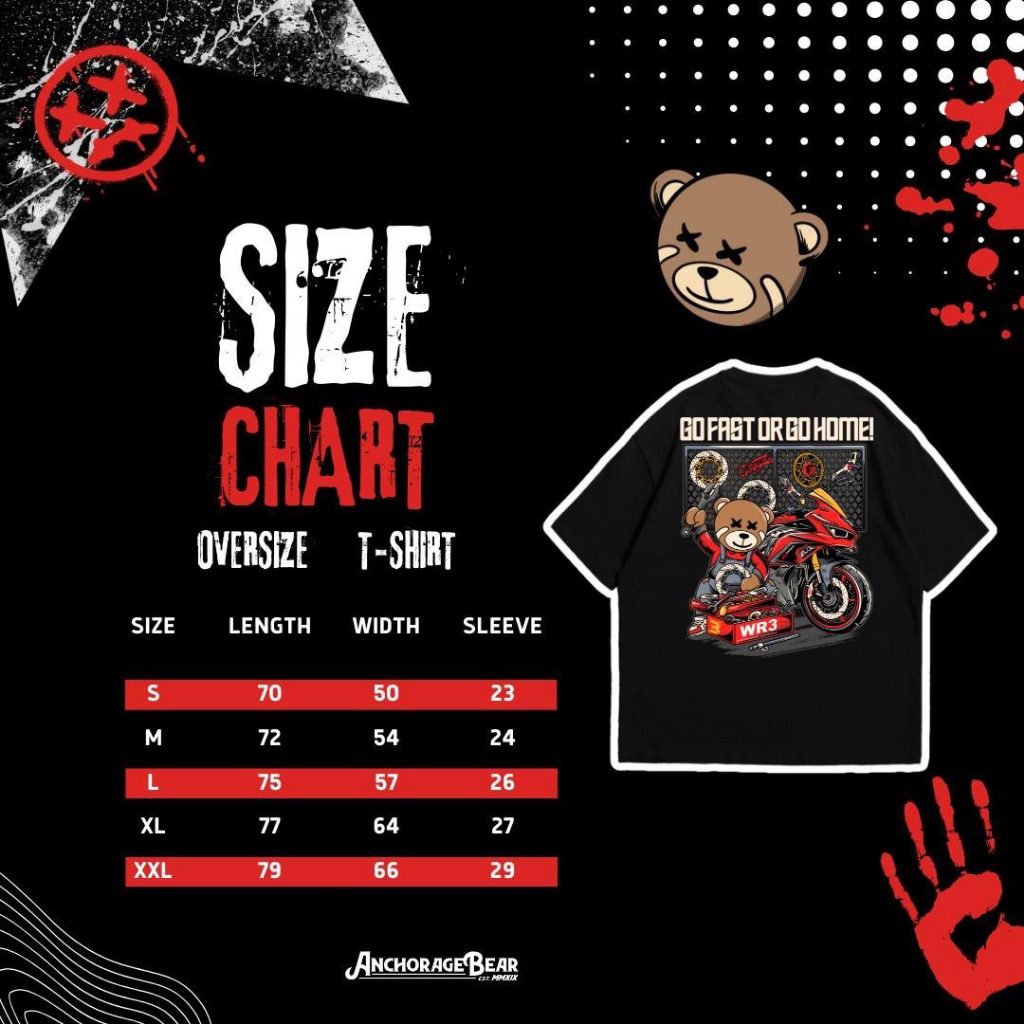 Anchorage Bear Baju Kaos T-Shirt Tshirt Dewasa Pria WR3 Official Merch