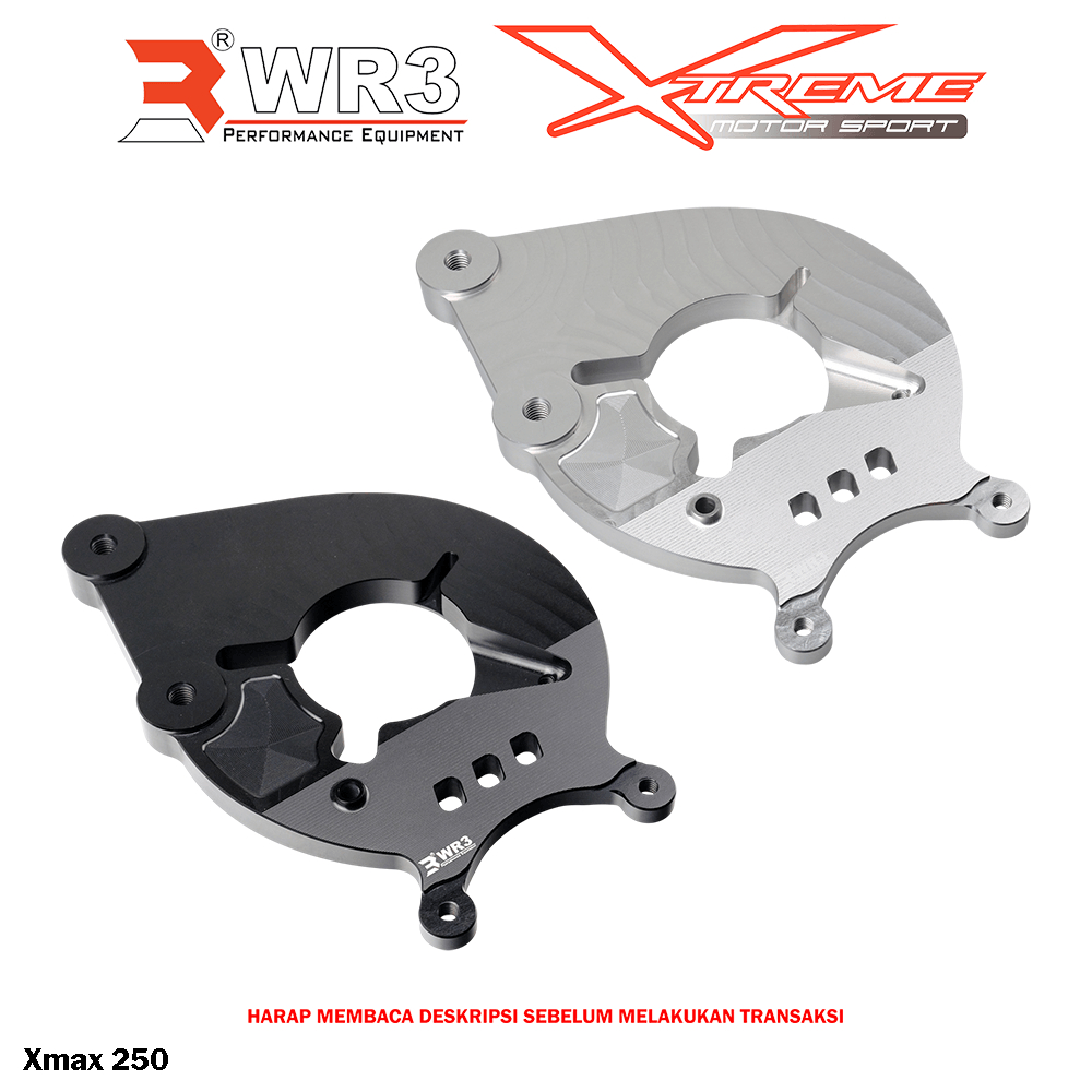 Breket Kaliper Belakang WR3 For Untuk Kaliper Brembo 2P1P Nmax 155 / Xmax 250 / R25 / MT25 / R15 V3 / XSR 155 / MT15 / Tmax 530