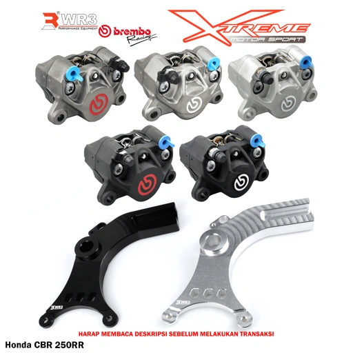 Image of Breket Kaliper WR3 With Br3mbo 2P Untuk CBR 250RR / ADV 150 / 160 / CB / CBR 150R