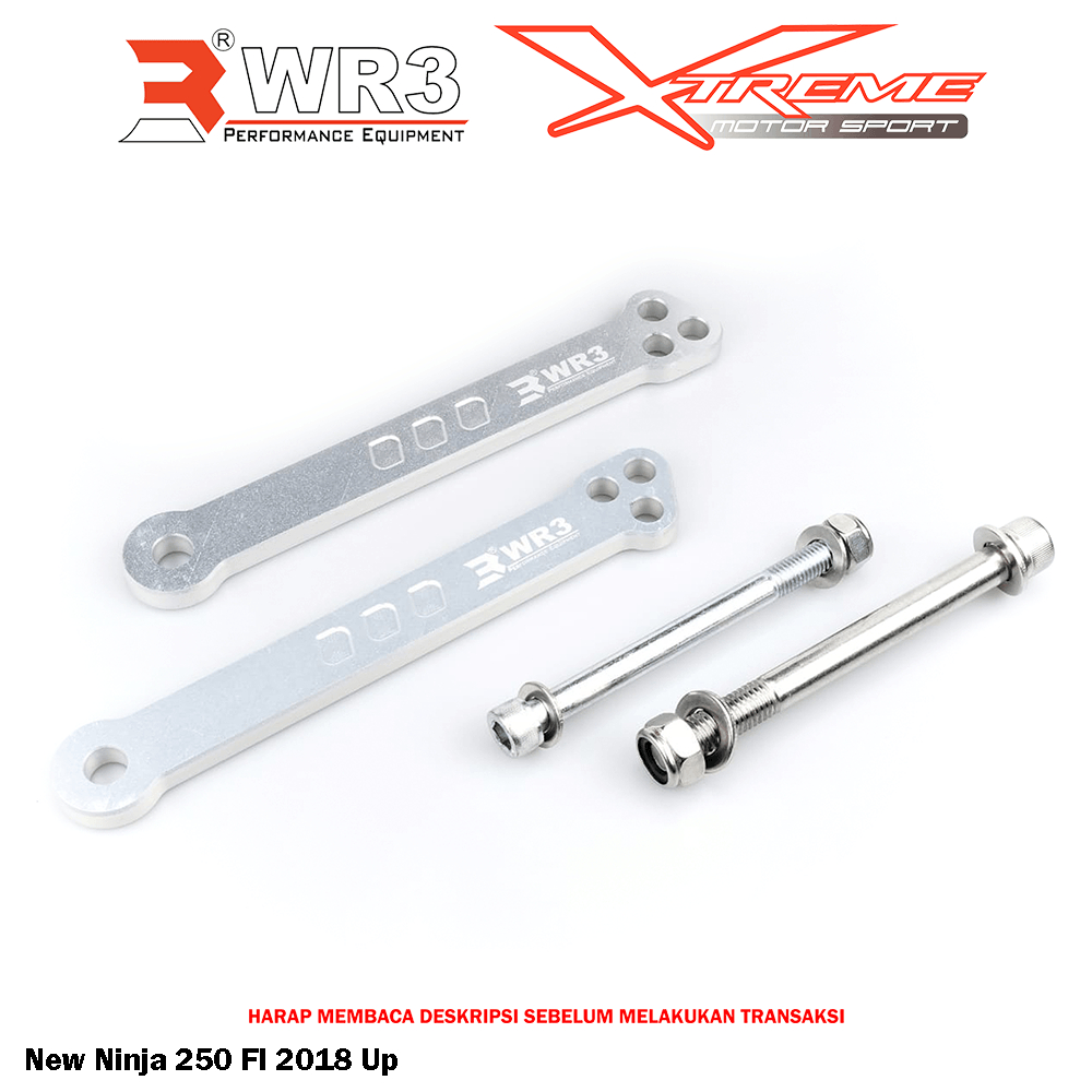 Lowring Lowering Kit / Penurun Shock WR3 Ninja 250 FI New 2018 / H2 / H2R / KLE 500 Adjustable