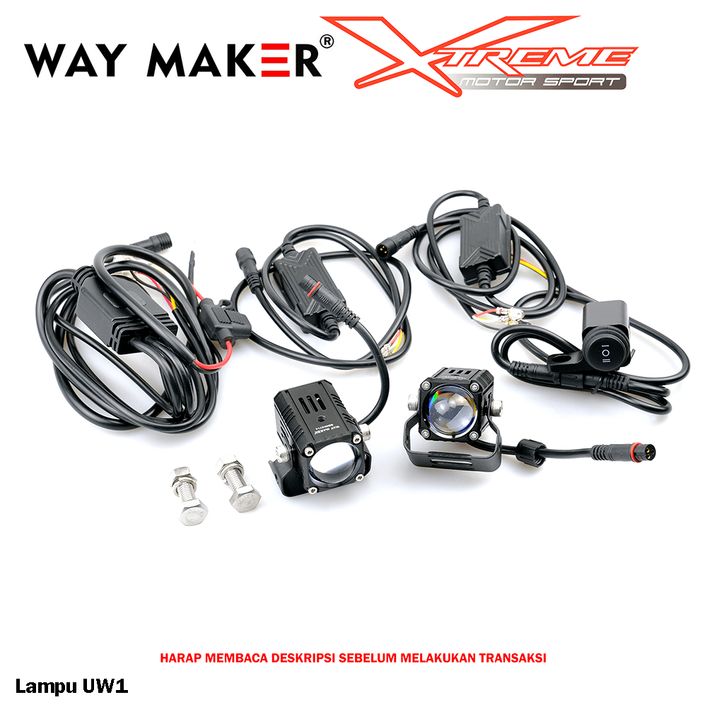 Lampu Foglamp Laser Tembak Way Maker Mini Driving Light Garansi 2 thn