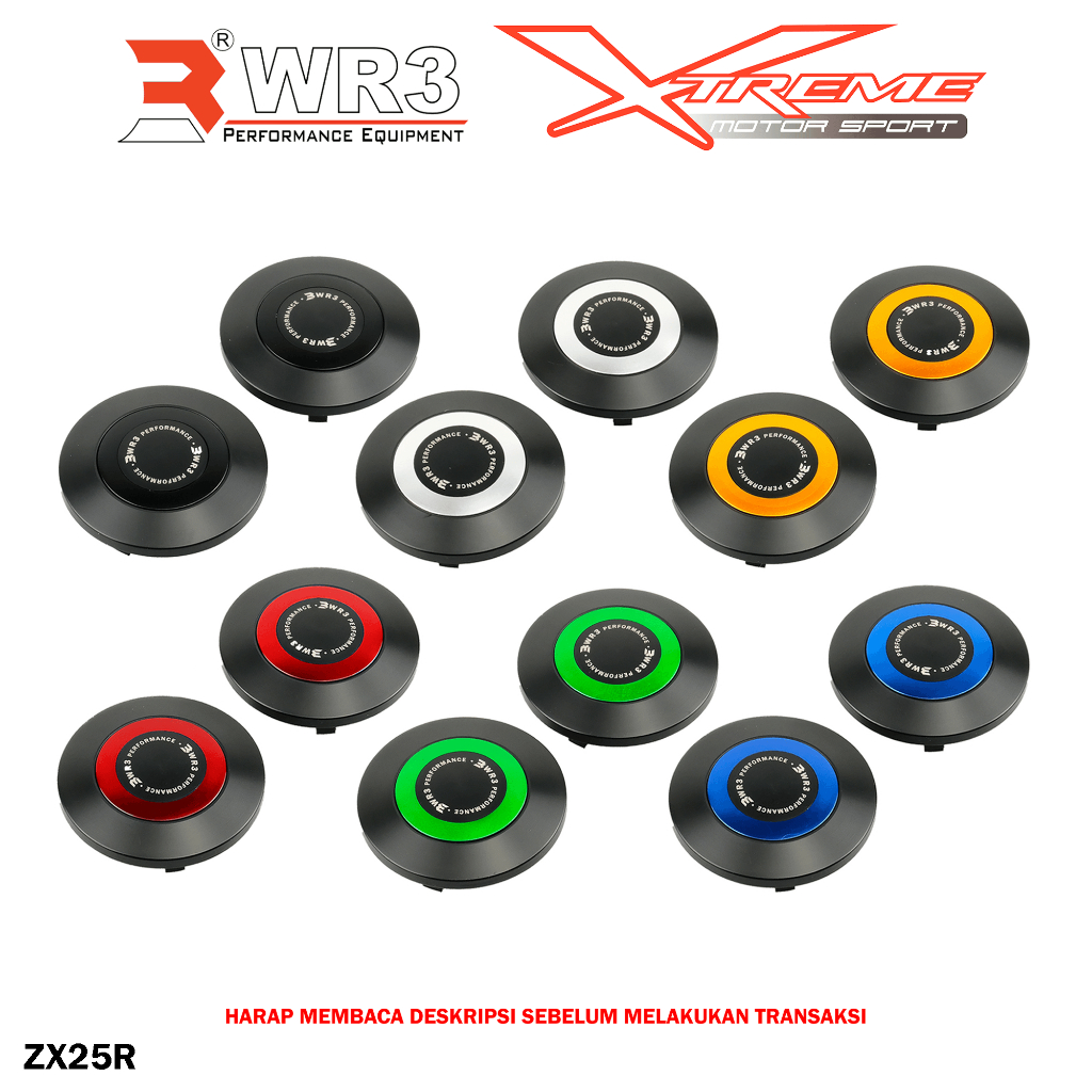 Cover Tutup Rangka Frame Plug WR3 ZX25R / Ninja 250R / 250 FI OLD / NEW 18 Up / KLE 500 / Z250 / Ninja 150RR / ZX6R / ZX636