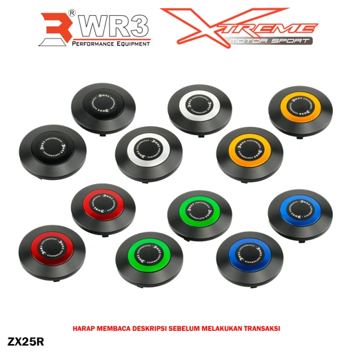 Image of Cover Tutup Rangka Frame Plug WR3 ZX25R / Ninja 250R / 250 FI OLD / NEW 18 Up / KLE 500 / Z250 / Ninja 150RR / ZX6R / ZX636
