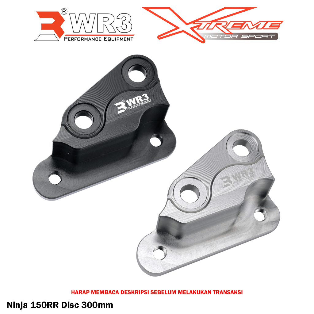 Breket Kaliper Depan WR3 For Untuk Kaliper Brembo 4P1P Ninja 150 RR R SS / Z125 / Vulcan 650 / Vstrom V-Strom 250 SX