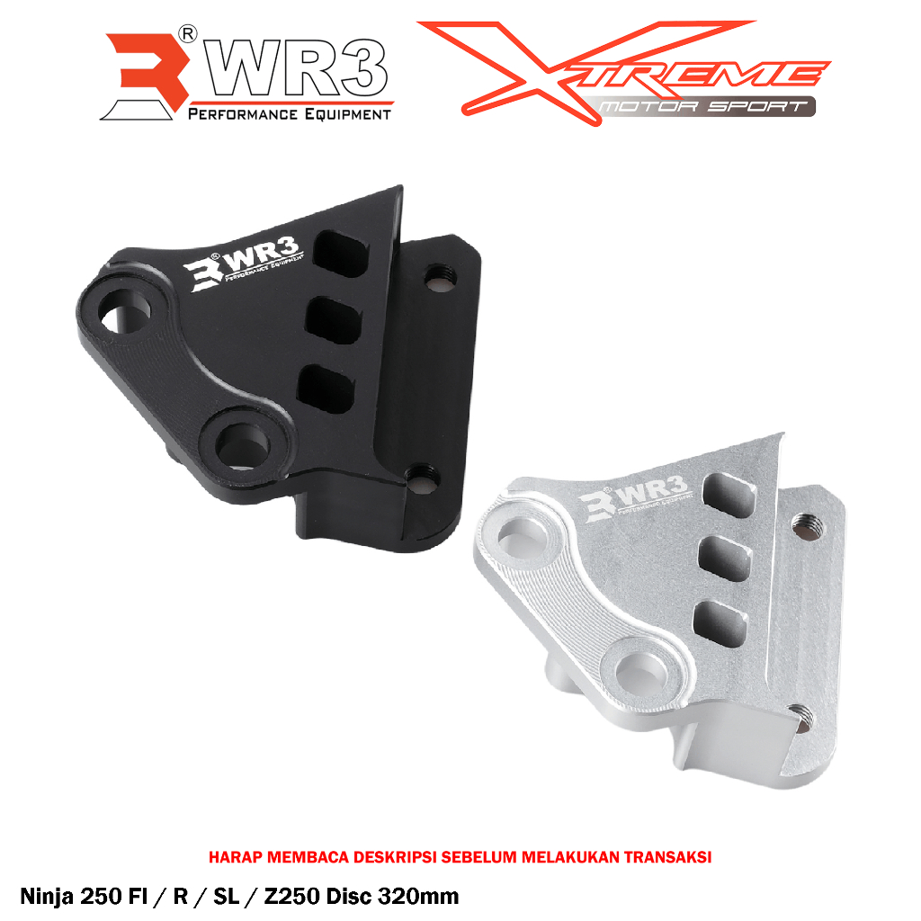 Breket Kaliper Depan WR3 For Untuk Kaliper Brembo 4P1P Ninja 250 FI OLD / NEW / 250R / 250 SL / Z250