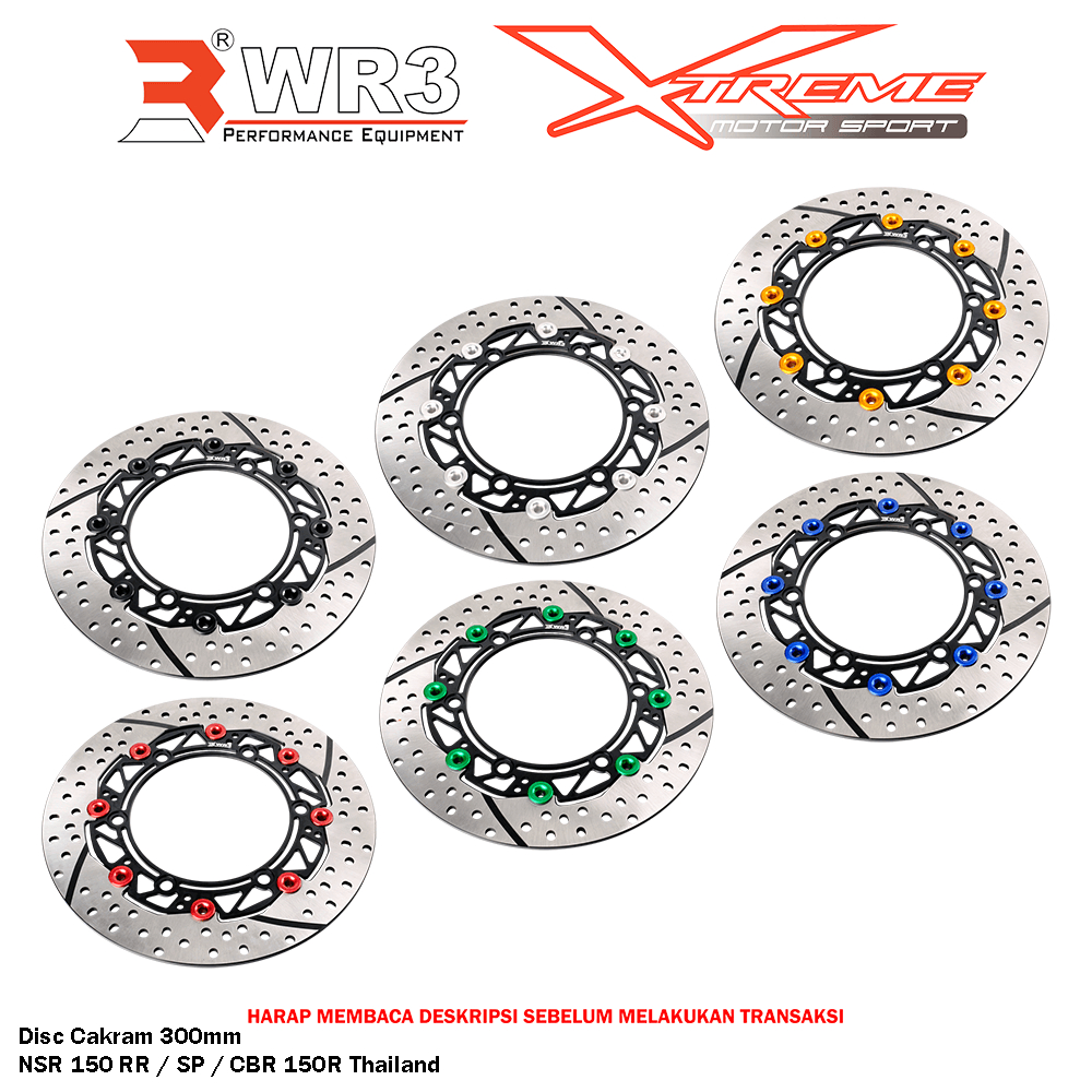 Disk Brake Cakram Piringan Depan WR3 NSR 150 RR / SP 150RR 150SP / CBR 150R Thailand Disc 300mm / VStrom 250 SX Disc 320mm