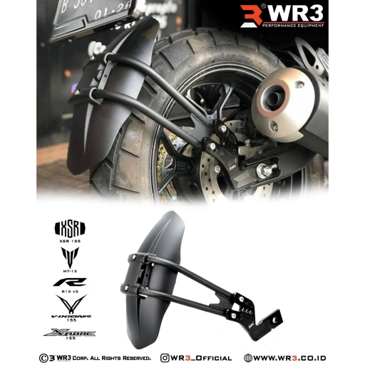 Image of Mudguard Mud Guard WR3 Yamaha XSR 155 / R15 V3 / R15 V2/ MT15 / Vixion R / Xabre High Grade.