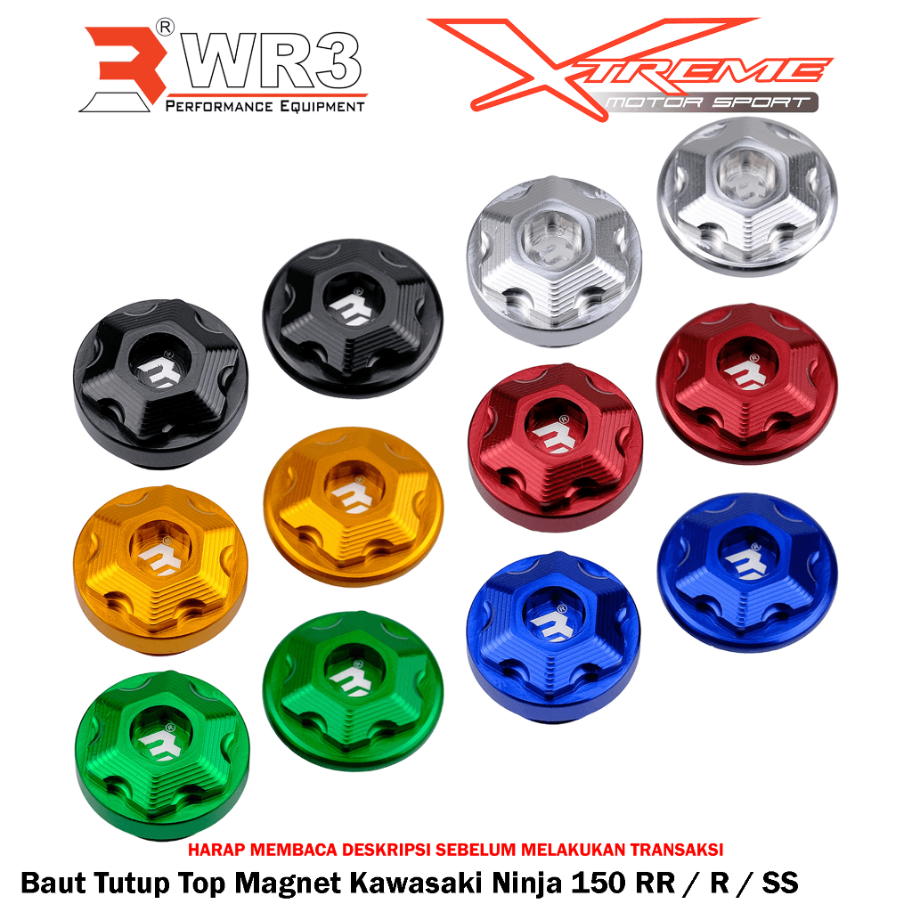 Baut Tutup Top Cover Bak Magnet WR3 Ninja 150 RR R SS 150RR 150R 150SS / Xmax 250