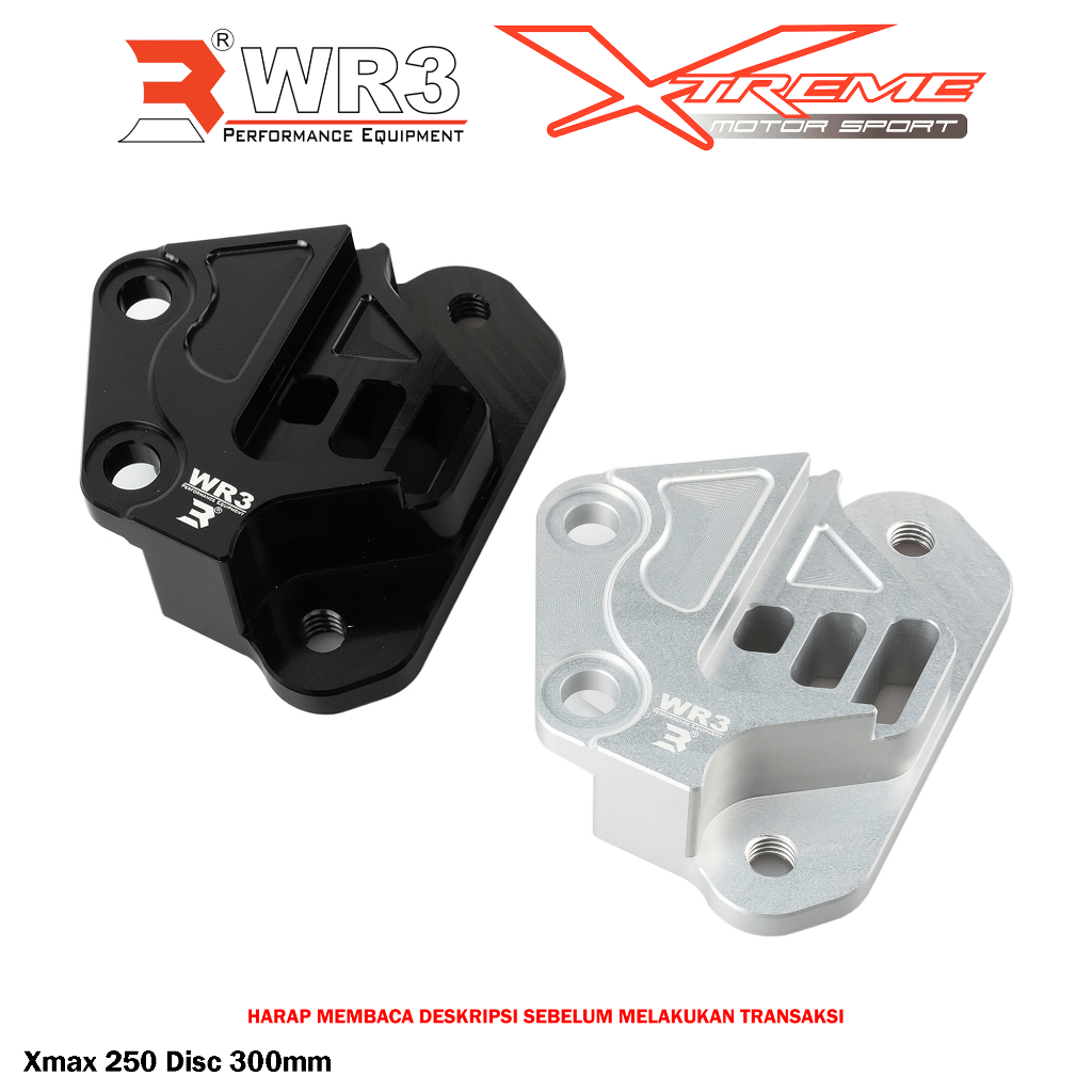 Breket Kaliper Depan WR3 For Untuk Kaliper Brembo 4P1P Xmax 250 Disc Standar / 300 mm