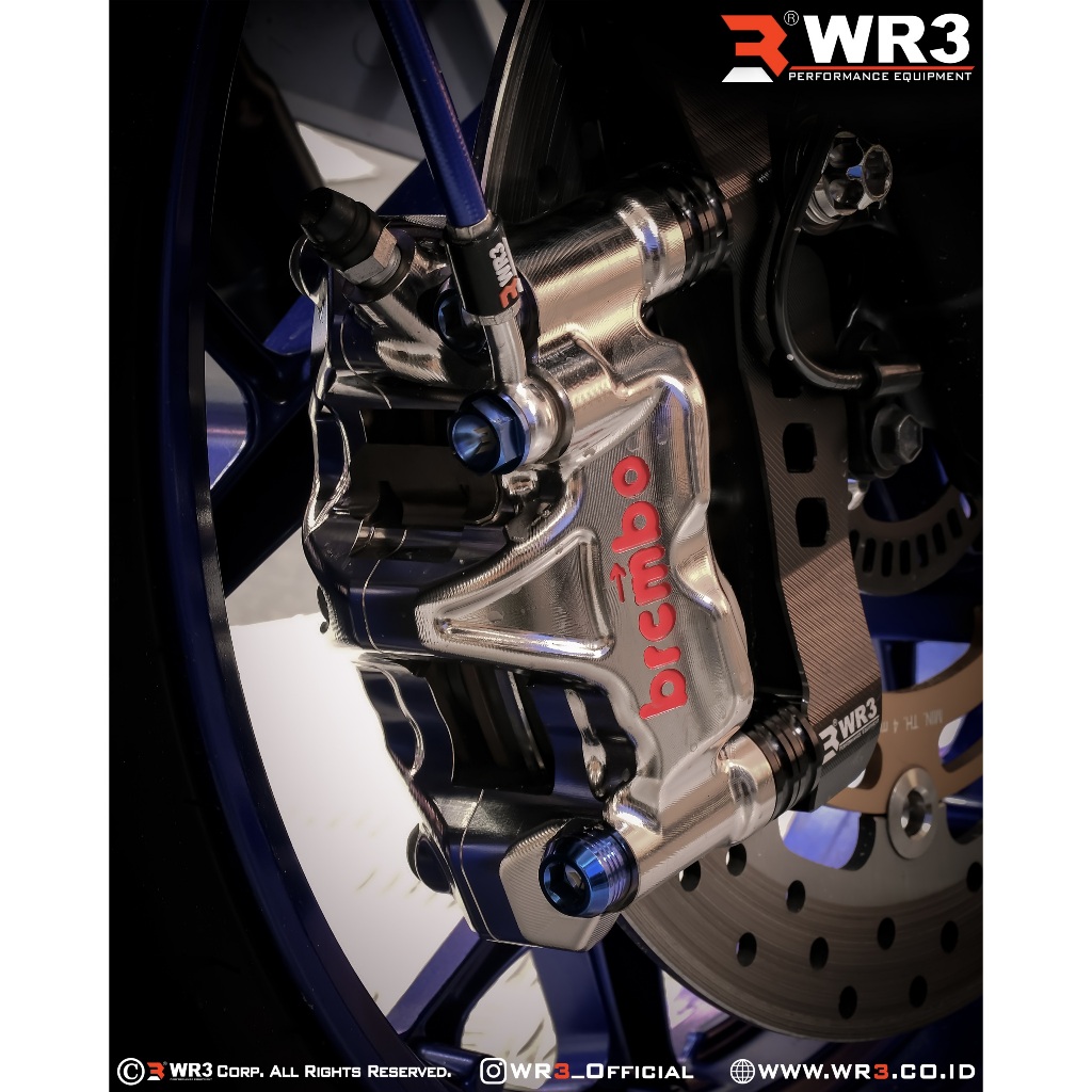 Baut L Kaliper Titanium WR3 M10 Baut 14 Kunci L8 For Brembo Monoblock Radial Universal