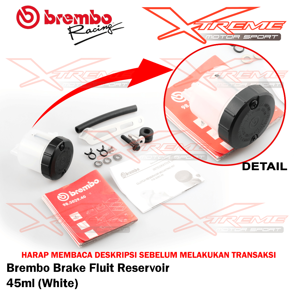 Tabung Minyak Rem Brembo Uk. Besar Big 45ml / Kecil Small 15ml UniversaL Original Brembo Italy