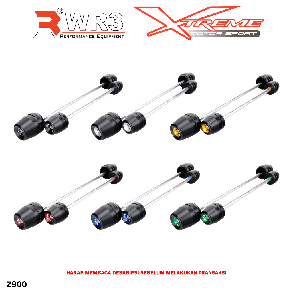 Axle Slider / As Roda WR3 Depan Belakang ZX25R ZX25 R 25R 4 Cylinder / Z900 / ZX6R / ZX636