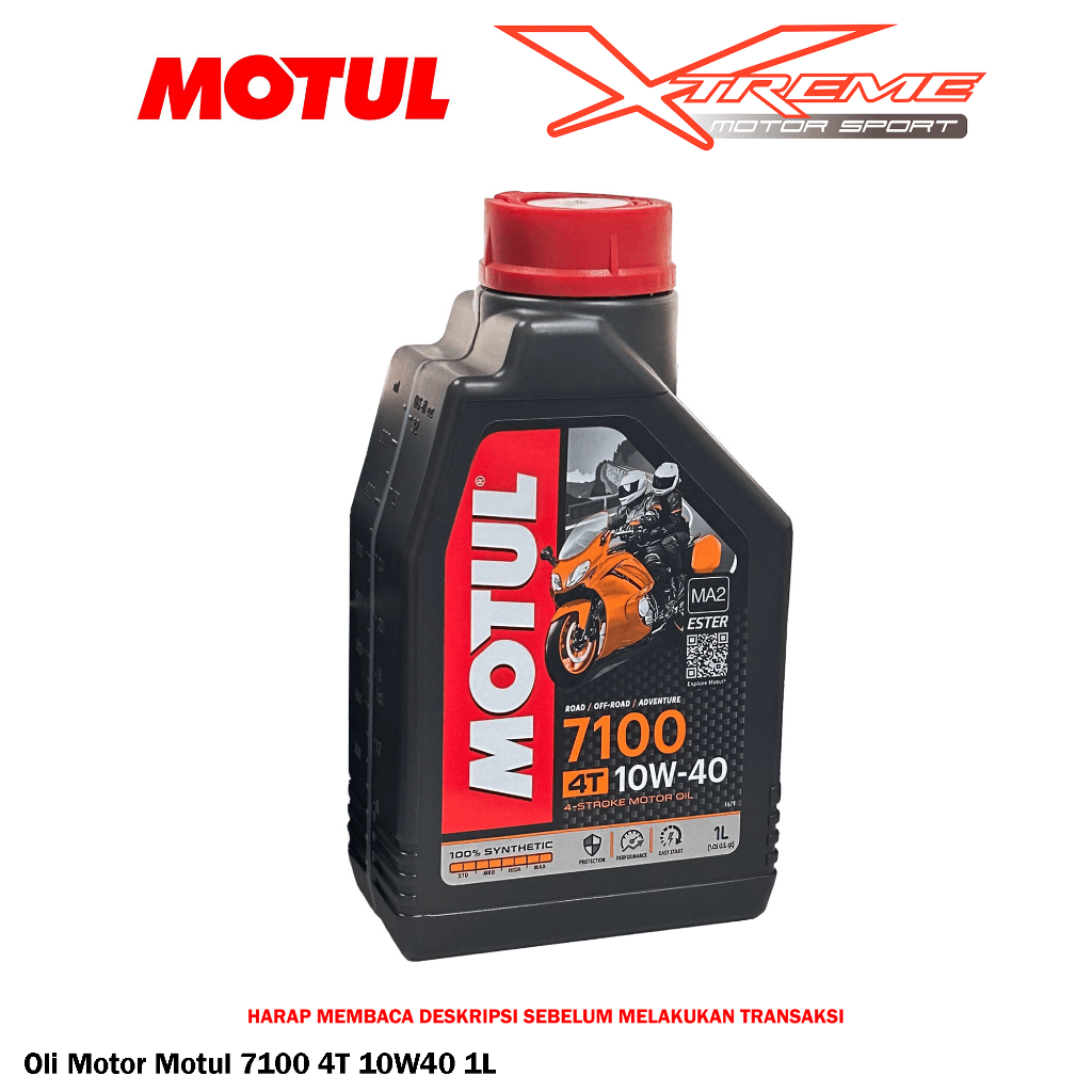 Oli Mesin Motor Motul Ester 7100 / 5100 4T 10W40 1 Litre Full Synthetic