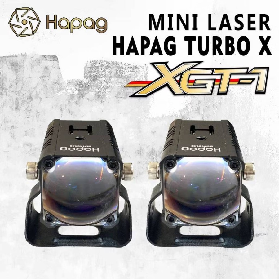 Lampu Foglamp Tembak Kabut Sorot Mini Laser Hapag Turbo X XGT-1 XGT 1 54 WATT / XGT-6 XGT 6