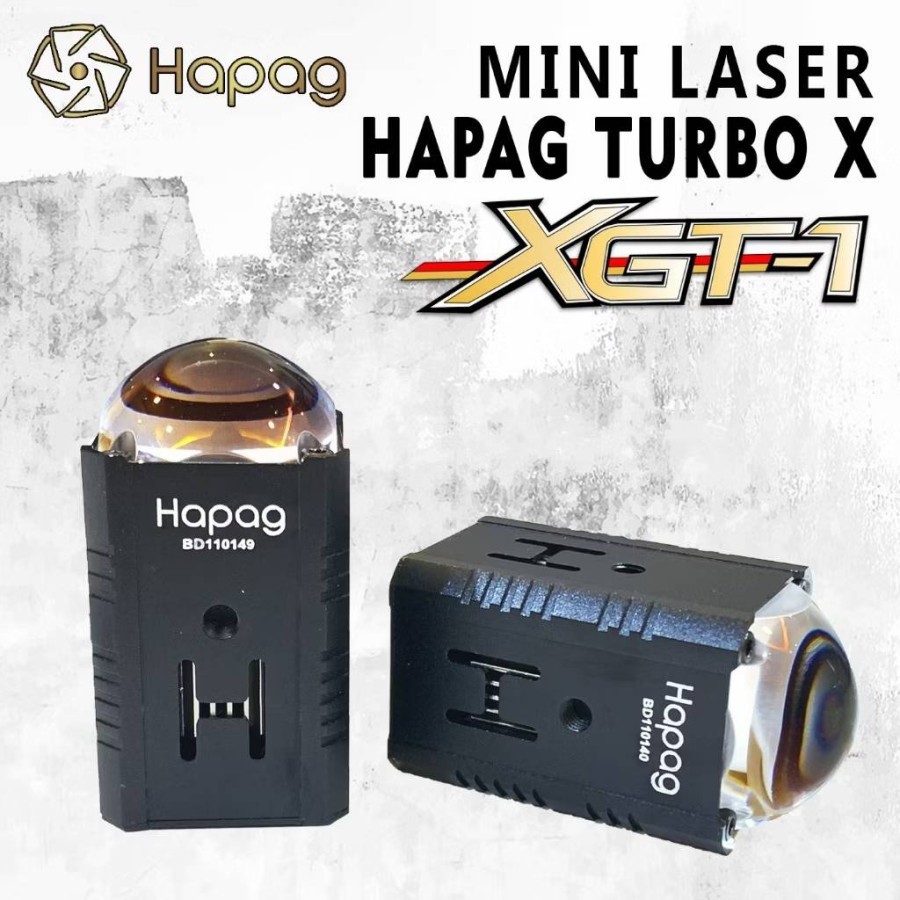 Lampu Foglamp Tembak Kabut Sorot Mini Laser Hapag Turbo X XGT-1 XGT 1 54 WATT / XGT-6 XGT 6