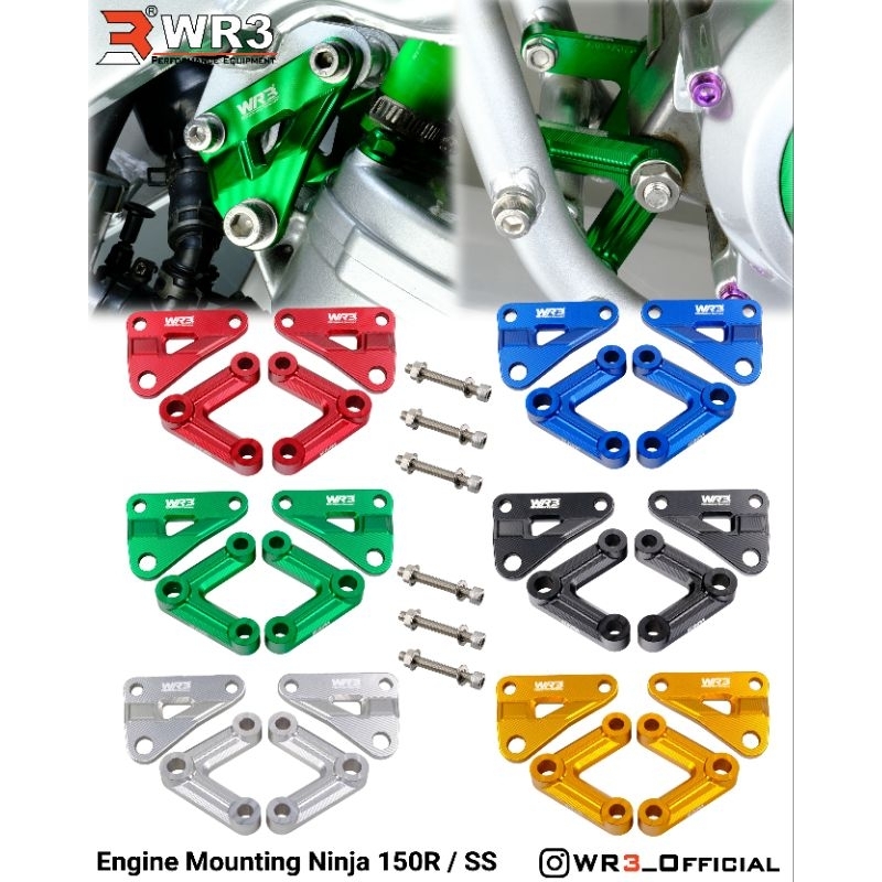Breket Dudukan Blok Mesin Engine Mounting WR3 Ninja 150RR 150 RR R SS