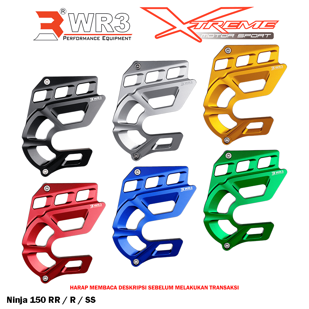 Cover Gear / Pelindung Gear Depan WR3 Ninja 150 R / Ninja 150 RR / NSR 150 RR / SP 150RR 150SP