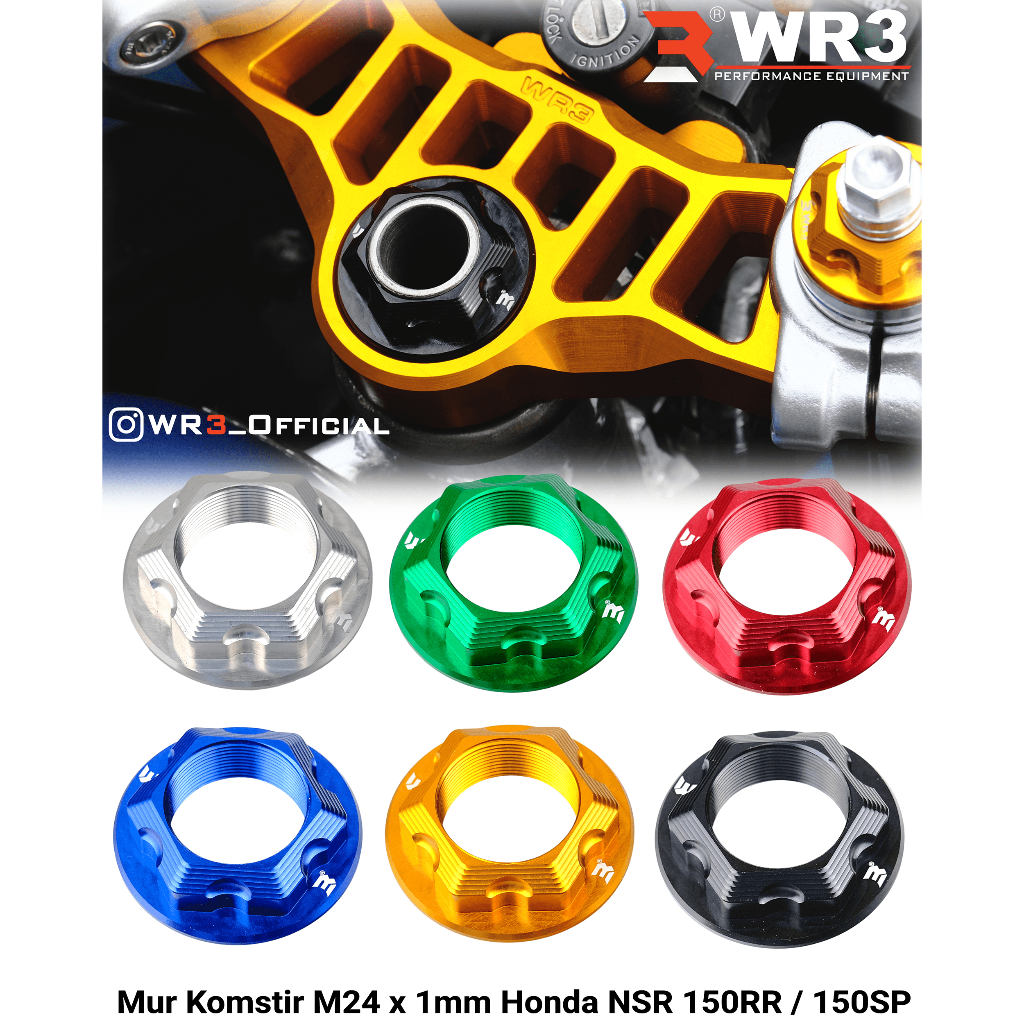 Mur Komstir WR3 ZX25R / ZX10R / ZX6R / R6 / R1 / GSX R 600 750 1000 / Ninja 250 Fi / CBR 250RR / 150R / NSR 150RR / 150SP