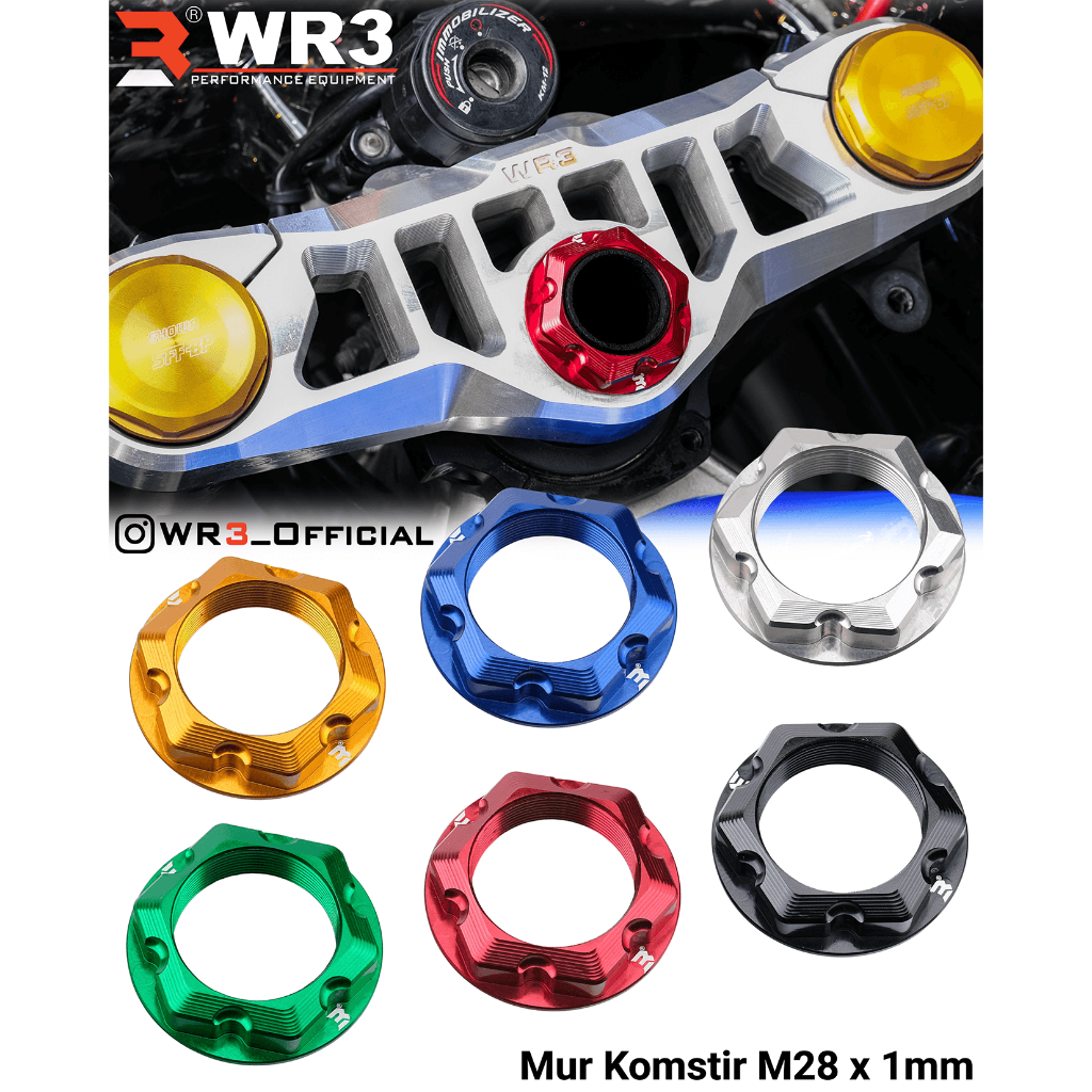 Mur Komstir WR3 ZX25R / ZX10R / ZX6R / R6 / R1 / GSX R 600 750 1000 / Ninja 250 Fi / CBR 250RR / 150R / NSR 150RR / 150SP