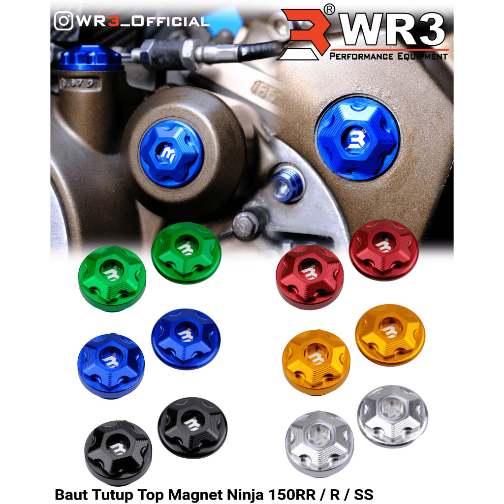 Baut Tutup Top Cover Bak Magnet WR3 Ninja 150 RR R SS 150RR 150R 150SS / Xmax 250
